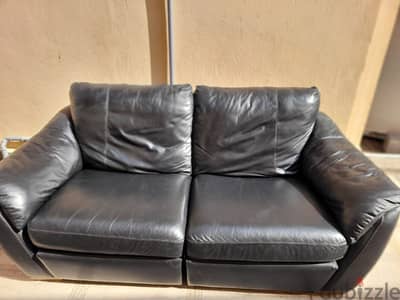 Natural leather sofa for sale.