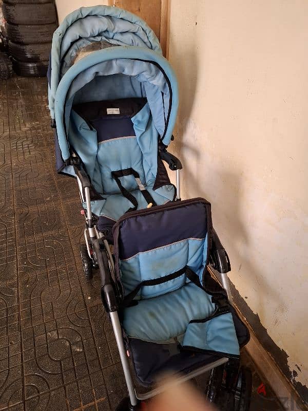 stroller بعدد ٢ مقعد 0