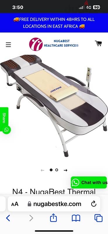 Electric massage bed 8