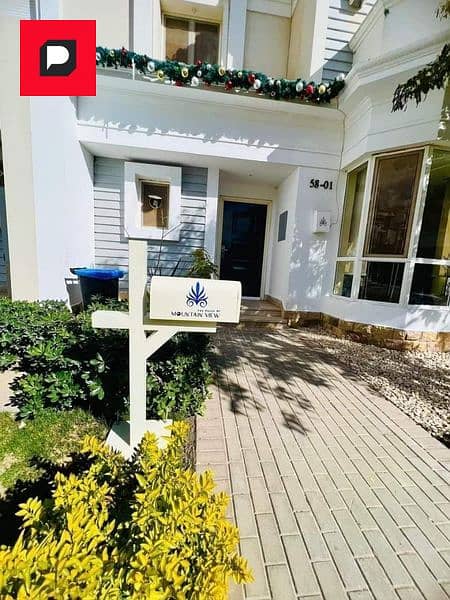 Villa 205m with garden for sale in installments in El-Eva Mountain View Mostakbal City next to Palm Hills and Address East 1