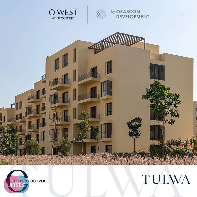 For Sale Semi Finished Apartment in O west by Orascom Development on Wahat Road, located in the heart of 6th of October City 1