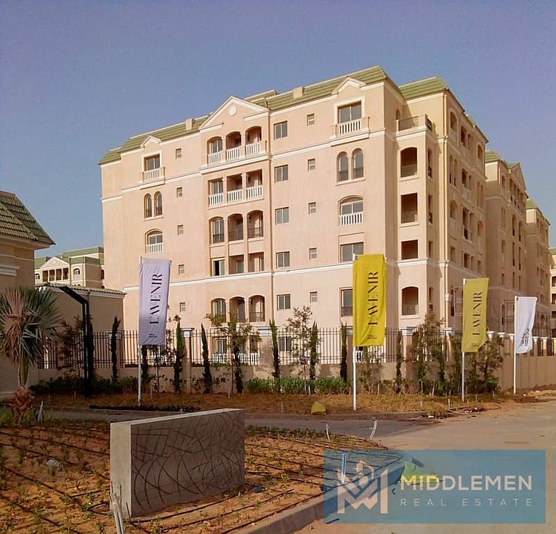 apartment 163m garden 72m view landscape bahary delivered , lavenir mostakbal city 6