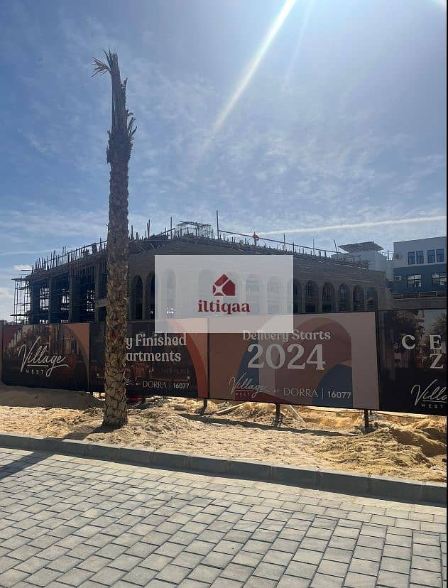 Town House fully finished with lowest price  delivered 2 years 270 m 4BD in Village west El Sheikh Zayed by dorra near 26 of july corridor 27