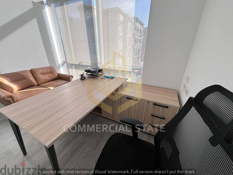 Furnished Office at Leven Square for Rent 114m-مكتب مفروش للايجار 4