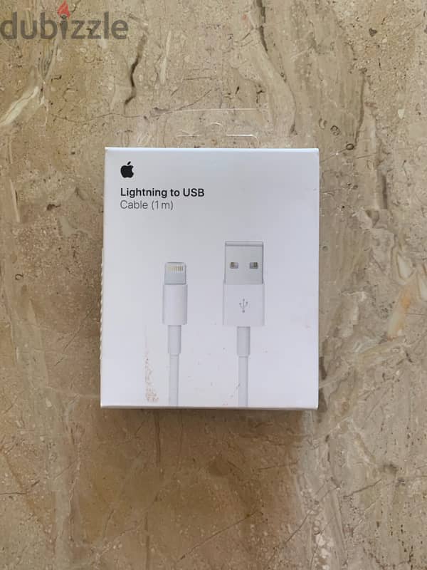 apple lightning cable usb 1 mtr new original 0