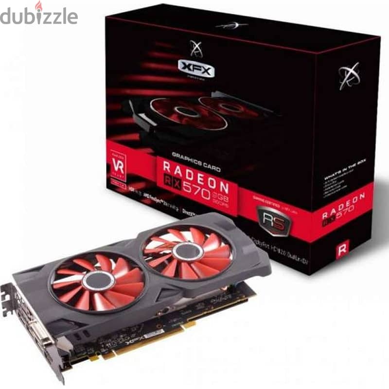 XFX RX 570 8 GB - 3 years used from sigma pc only gaming + 600W PSU 3