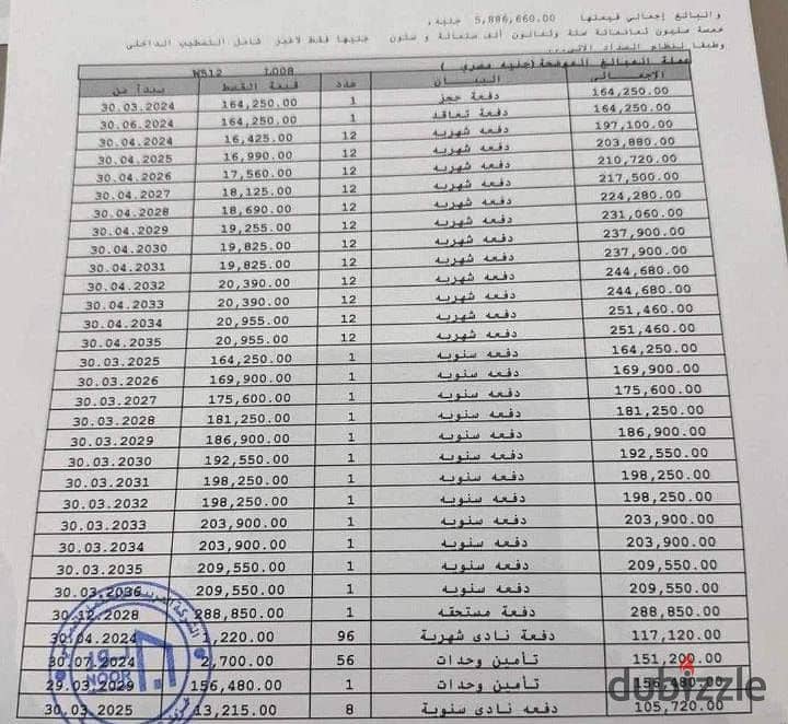 شقه 82مترللبيع في نور ، وايد جاردن ، تمييز L8 ، اقساط على 12 سنة ، open view ، خطوات من النادي و قريبه جداا من الخدمات . 3