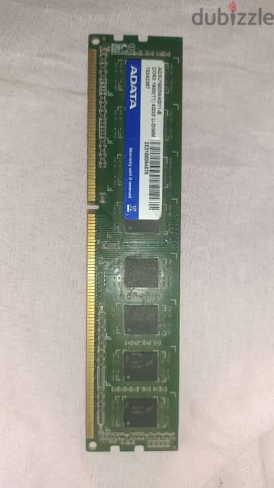 ram adata 4gb ddr3 1600