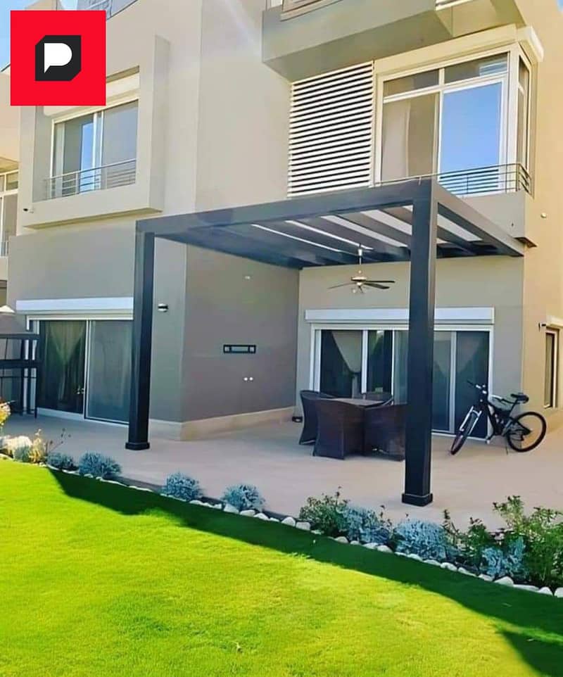 Townhouse villa at a special price for sale in Palm Hills New Cairo compound next to Mountain View with installments Palm Hills New Cairo 11