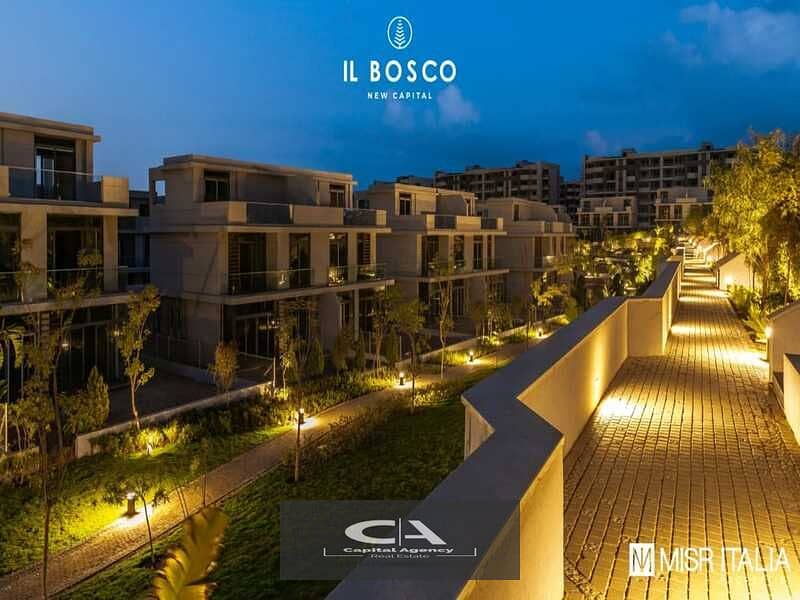 شقه للبيع 3 غرف بدون مقدم 0% استلام فوري في قلب العاصه الادارة مع مصر ايطاليا - البوسكو | IL Bosco 16