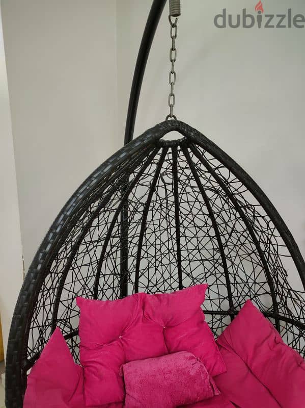 Outdoor rattan swing for garden and balcony and others for two persons 4