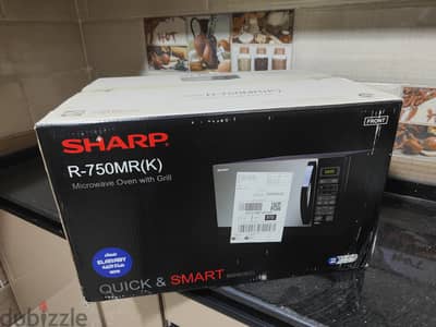 SHARP Microwave Grill 25 Liter - 900 Watt - 6 Menus Black R-750MR(K)