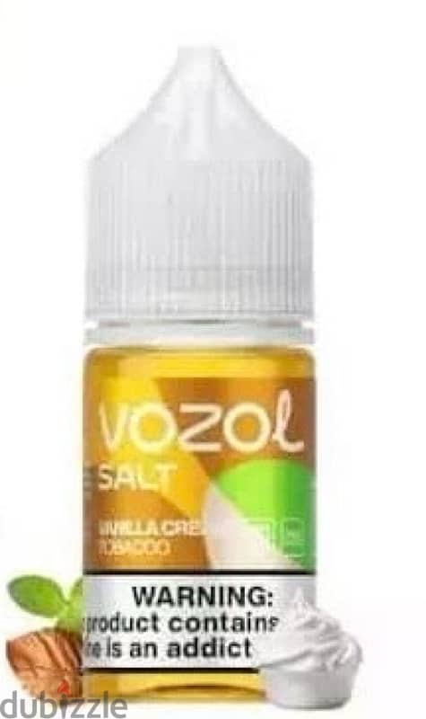 Vozol tobacco vanilla cream 0