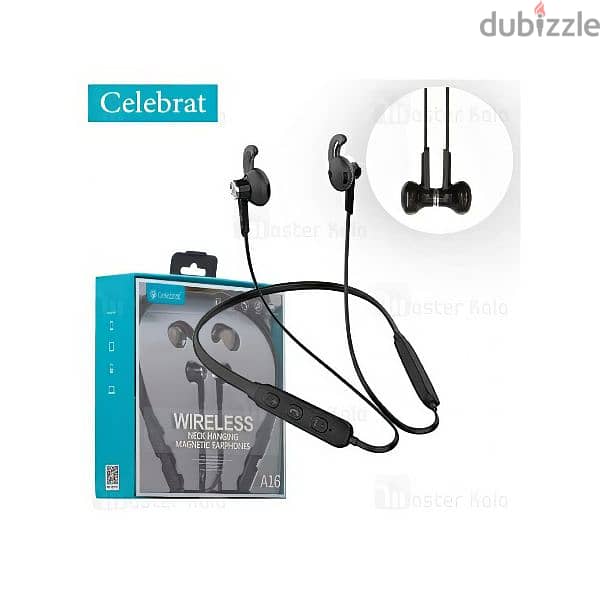 Celebrat magnetic wireless headset Bluetooth neckband 1