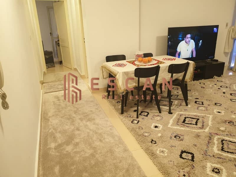 Furnished apartment for rent in Al Rehab, 2 steps from the Eastern Market, with a wide garden view 5