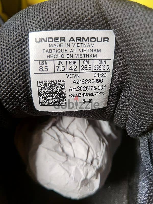 كوتش اندر ارمر وارد الامارات لم يستخدم sneakers under armour 1