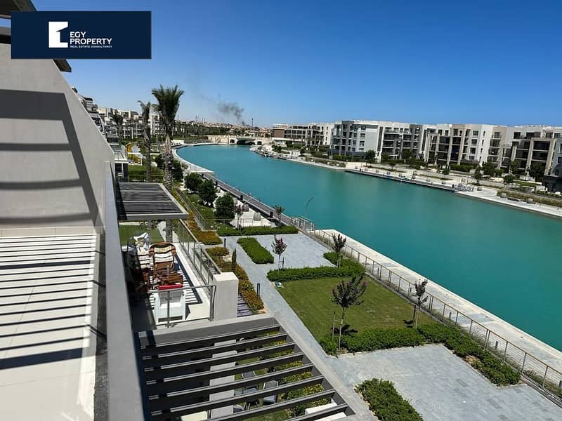 امتلك في مارينا مراسي الساحل الشمالي شاليه للبيع مفروش بالكامل مطل على الكنال Marina Marassi 5