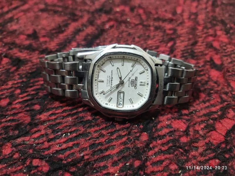 ساعه seiko skz035 اوتوماتيك ياباني اصليه مستعمله 1