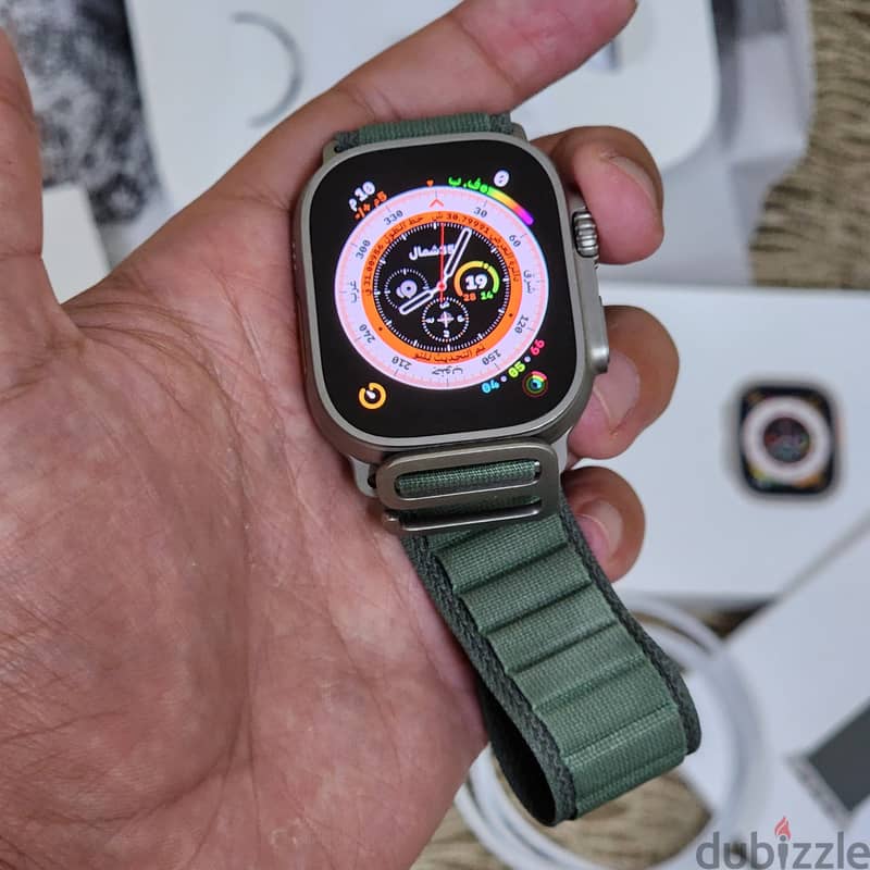 Apple Watch Ultra 1 للبيع - كالجديدة تمامًا مع جميع الملحقات والفاتور 11