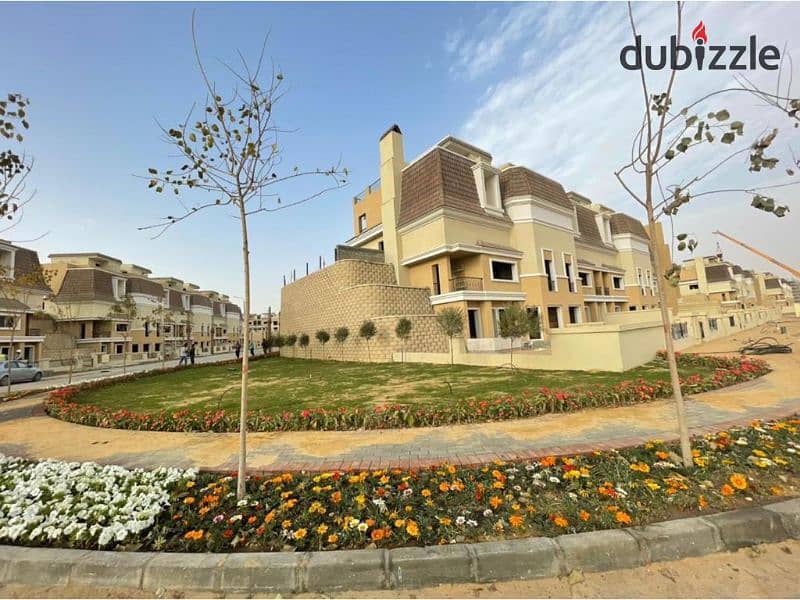 Receive your apartment immediately, 3 rooms, large area with a garden at a price lower than the market, open view, in sarai 4