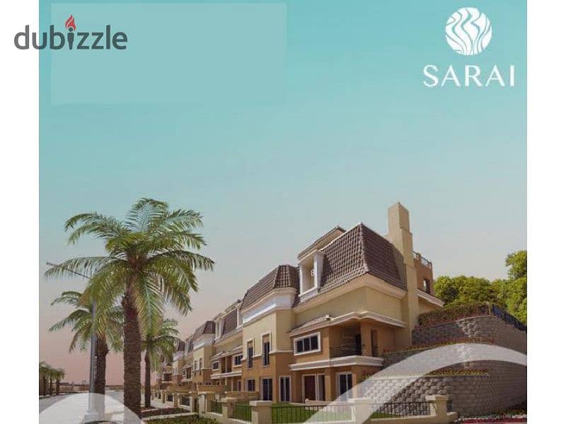 Receive your apartment immediately, 3 rooms, large area with a garden at a price lower than the market, open view, in sarai 5