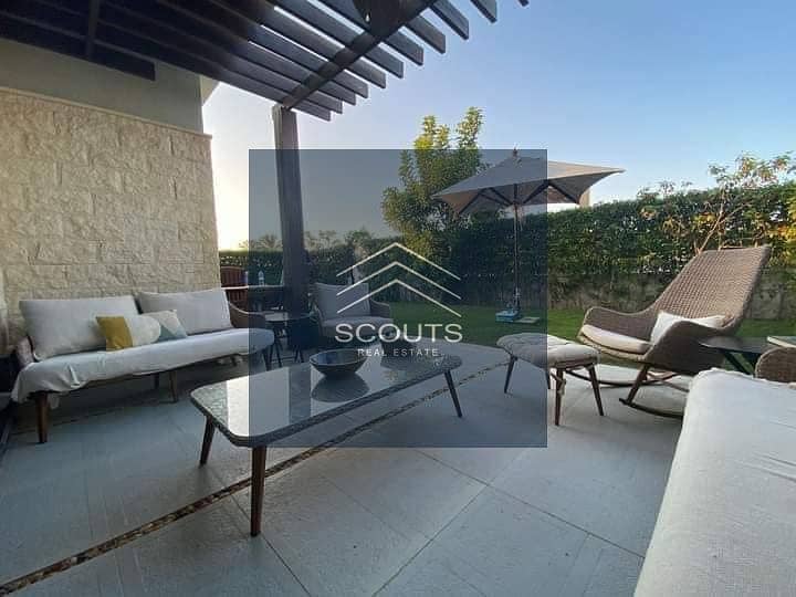 Immediate delivery chalet for sale in La Vista Gardens, 3 rooms, sea view, overlooking the sea and the mountain in Ain Sokhna La Vista Gardens, Ain So 9