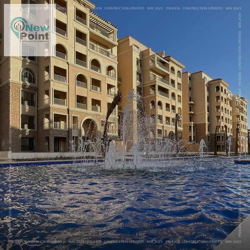 Direct to the ninety, own a fully finished apartment with a garden of 168 square meters in 90 Avenue, Fifth Settlement 8