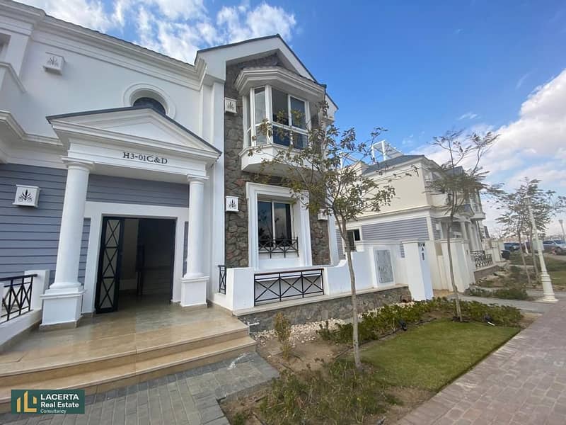 For sale, a villa, immediate delivery, a fully finished townhouse in Mountain View - October 4, next to Juhayna Square, near Mall of Arabia 0