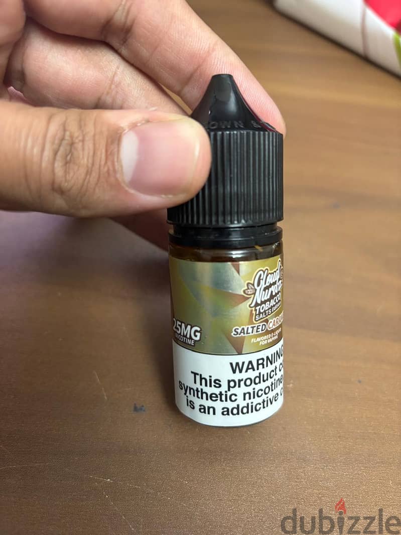 ليكويد كلاود نوردز سولتد كراميل cloud nurdz liquid salted caramel 1