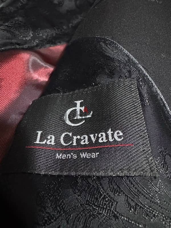 Men Black Blazer la cravate 0