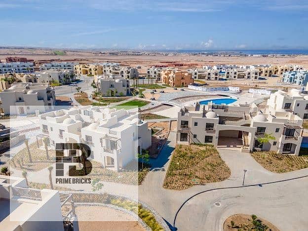 للبيع شقه بجاردن بسعر مميز متشطبه دايركت على اللاجون في الجونة الجديدة Makadi Heights بالتقسيط 5