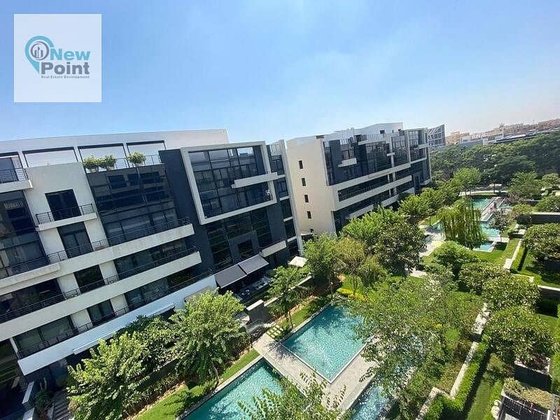 شقة 232 متر بجاردن متشطبة بالكامل امام الجامعه الامريكية من كمبوند واتر واي ذا فيو Waterway the View Compound 0