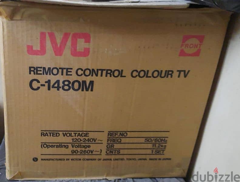 تليفزيون 14 بوصة- JVC ياباني +حامل حائط 7