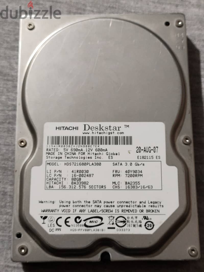 Hard Disk (HITACHI, WD Black) 2