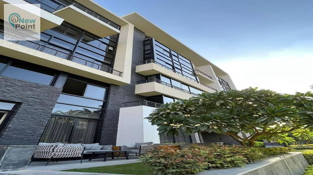 From Waterway, 3-bedroom apartment for sale, fully finished, in front of the American University | Waterway New Cairo 2