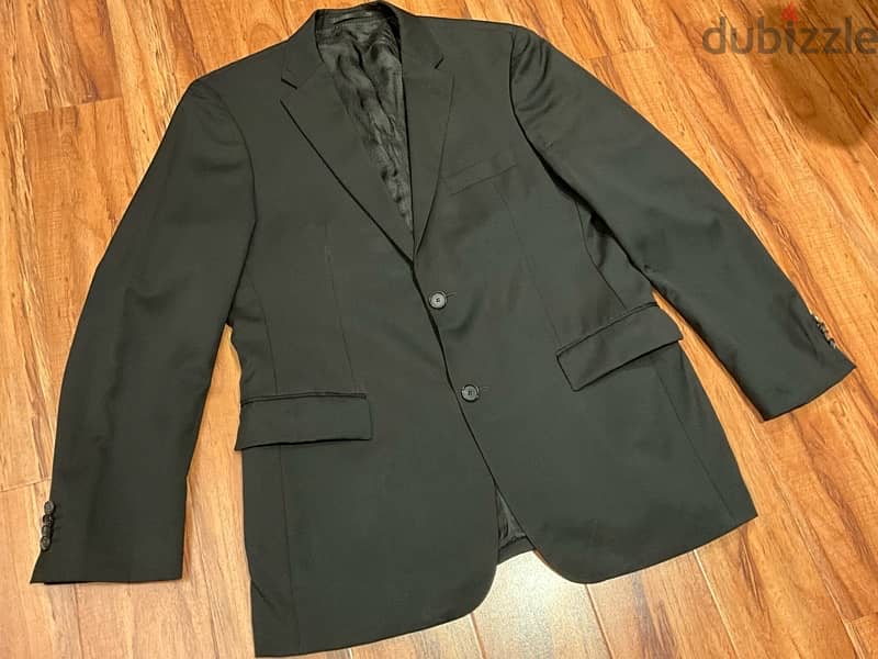 Hugo Boss The James2 Slim Fit Semi-Black Wool Blazer Sportcoat Size 50 4