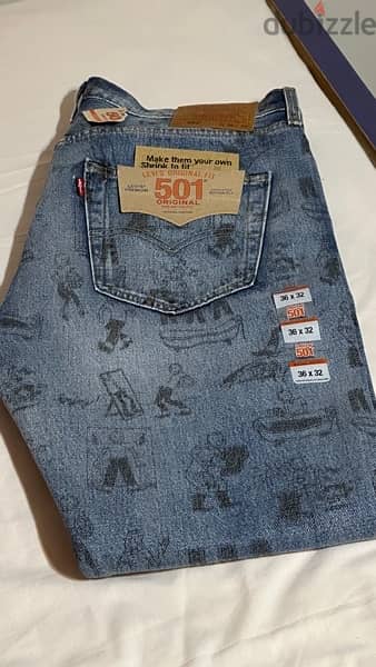 بنطلون جينز ليفايس جديد اصلي  Levis 501