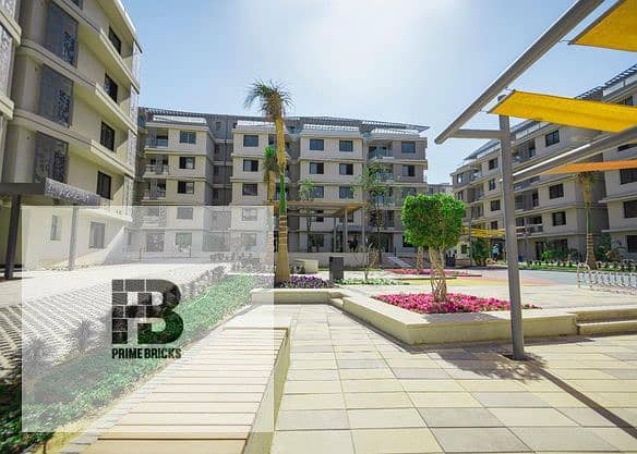 For sale, an apartment with a garden ((fully finished)) in Badya Compound, installments over 10 years from Palm Hills Badya 0