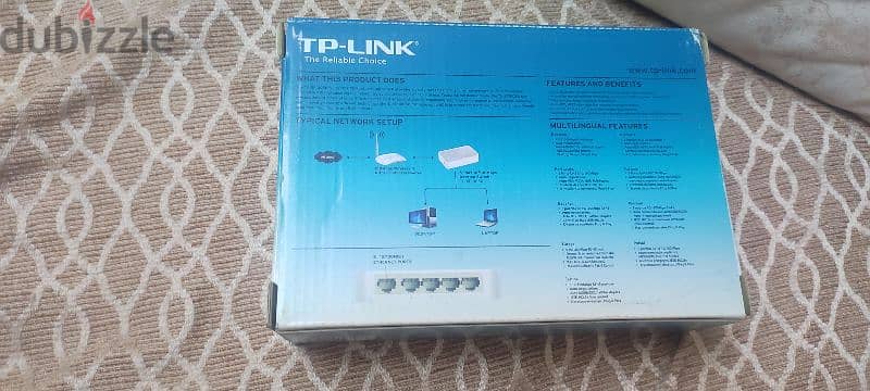 سويتش TP-Link استعمال مره واحده فقط و كامل بالعلبه و الشاحن 3