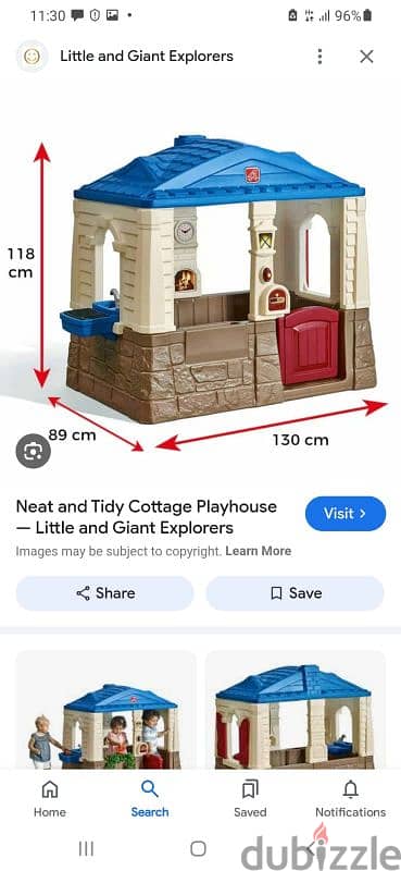 Playhouse and kitchen for kids   بيت اطفال ومطبخ امريكي الصنع 4