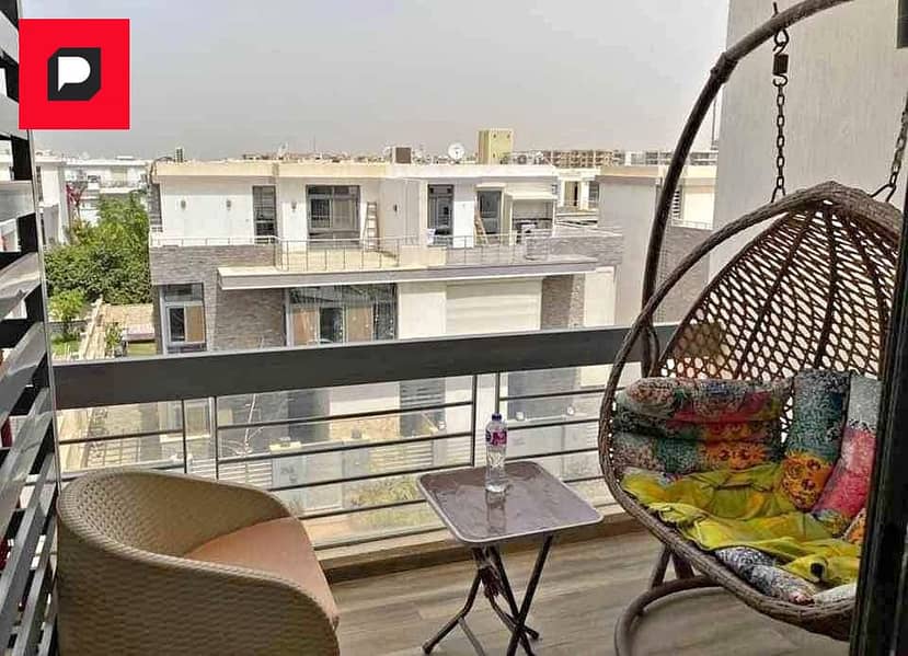 4-room apartment for sale in Taj City, with a fully featured view from the terrace to the garden 0