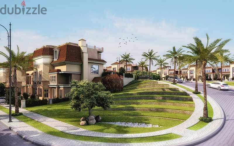 S - Villa Corner للبيع بمقدم وتسهيلات ممتازه في سراي المستقبل Sarai 1