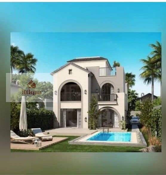 Prime villa with big garden 259m 5BD for sale with installments and good price in mostakbl city in taj city (THE BUTTERFLY) 0