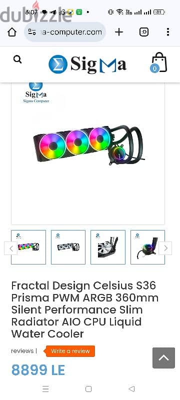 Celsius S36 Prisma 360mm  CPU liquid water cooler 0