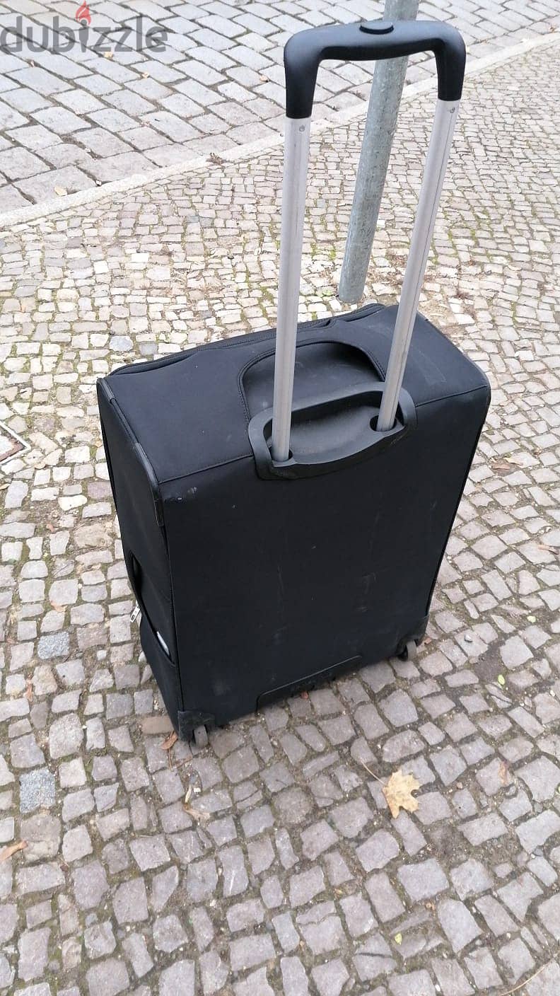 شنطة سفر سامسونايت كبيرة  large original black Samsonite brand luggage 1