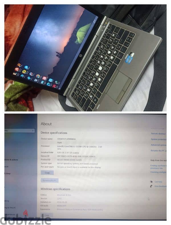 لاب توب hp elite book للبيع 2