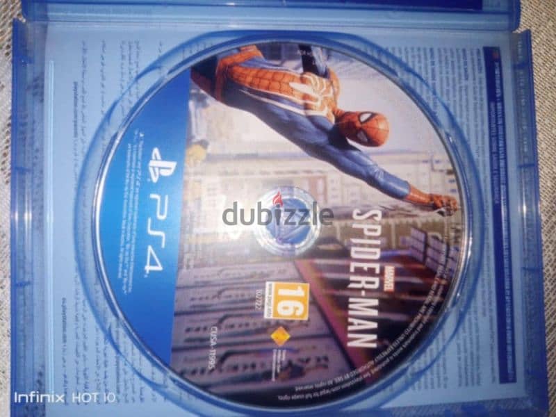 لعبة سبايدرمان spiderman cd ps4 0