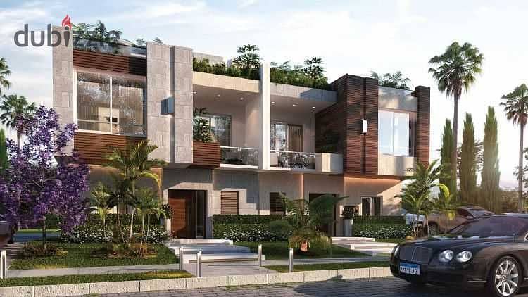 The lowest price in the market, with the lowest down payment of 225 meters, with a Prime view, in Azzar Compound, New Cairo 1