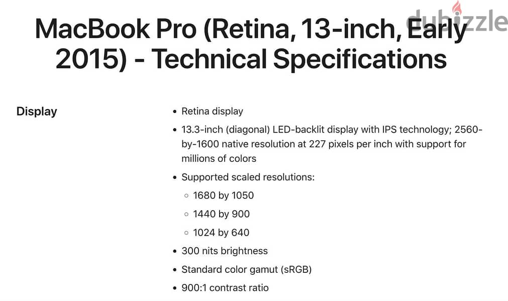 MacBook Pro 2015 13 inch (Retina, 3.1GHz core i7, Intel Iris 6100) 3