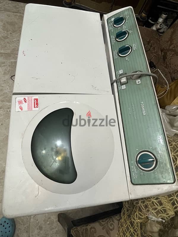 TOSHIBA half automatic washing machine غسالة توشيبا هاف اوتوماتيك 3